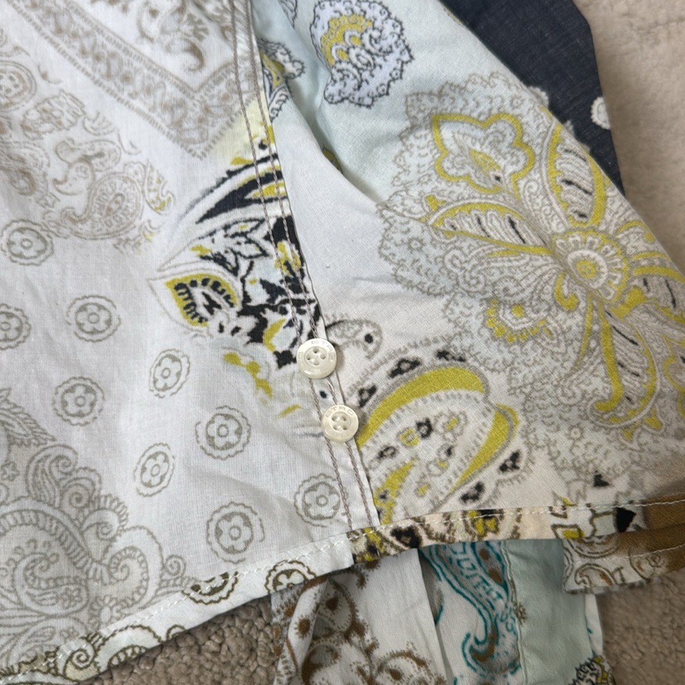 Etro Multicolor Patchwork Button Down Shirt - image 8